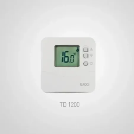 TERMOSTATO AMBIENTE TD-1200 CABLE - Distribuidor oficial BAXI